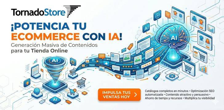 Generación Masiva de Contenidos con IA en TornadoStore