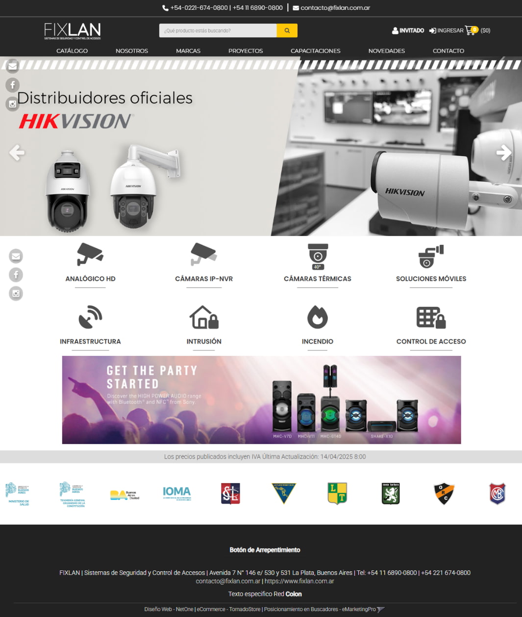 Fixlan, Sistemas de seguridad