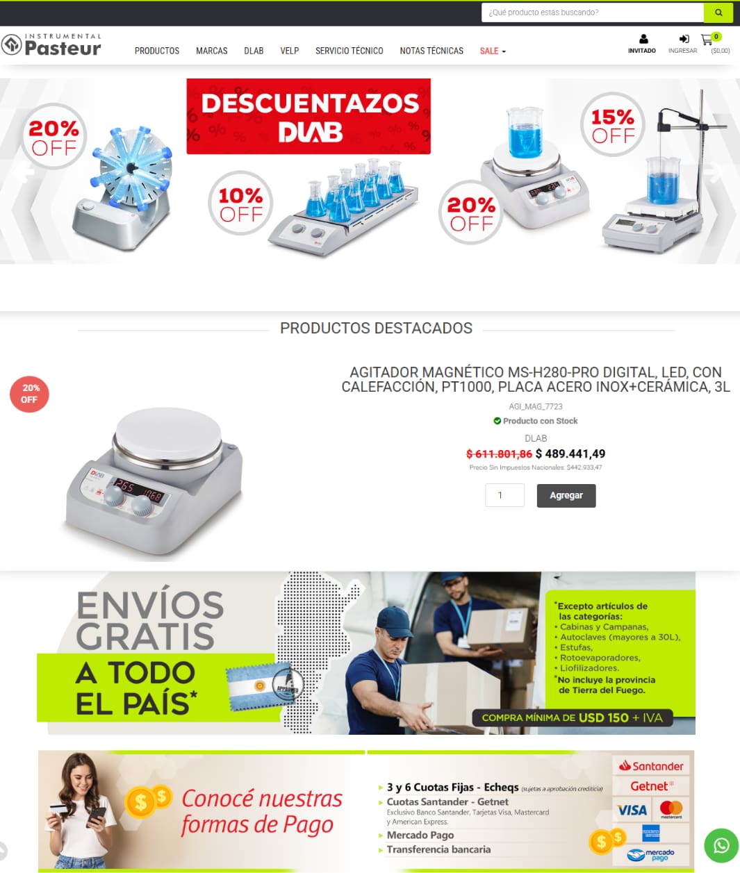 Instrumental Pasteur - Equipamiento integral para laboratorios