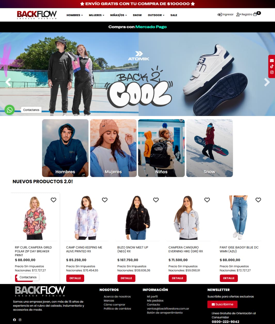 Proyecto Tienda eCommerce Minorista BackFlow