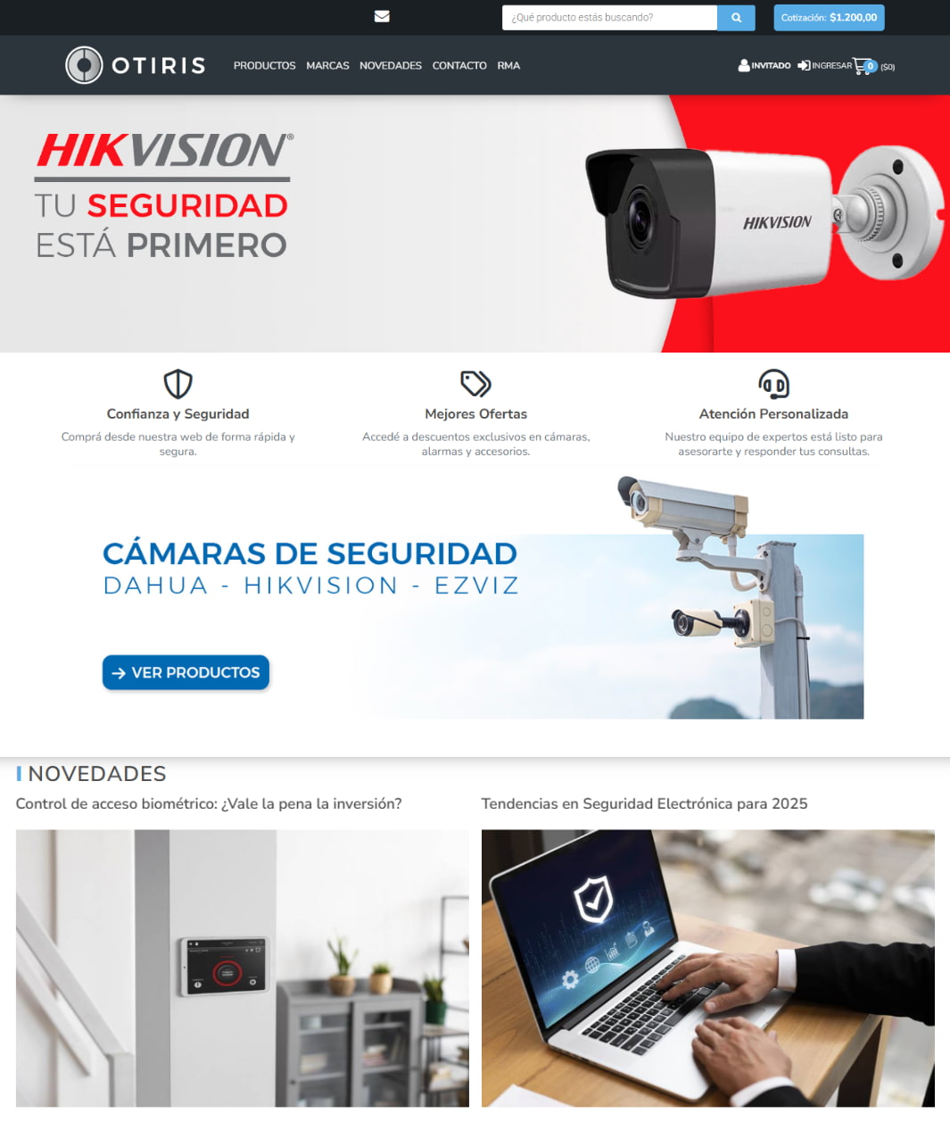 Plataforma de Pedidos B2B B2C Dual - Otiris
