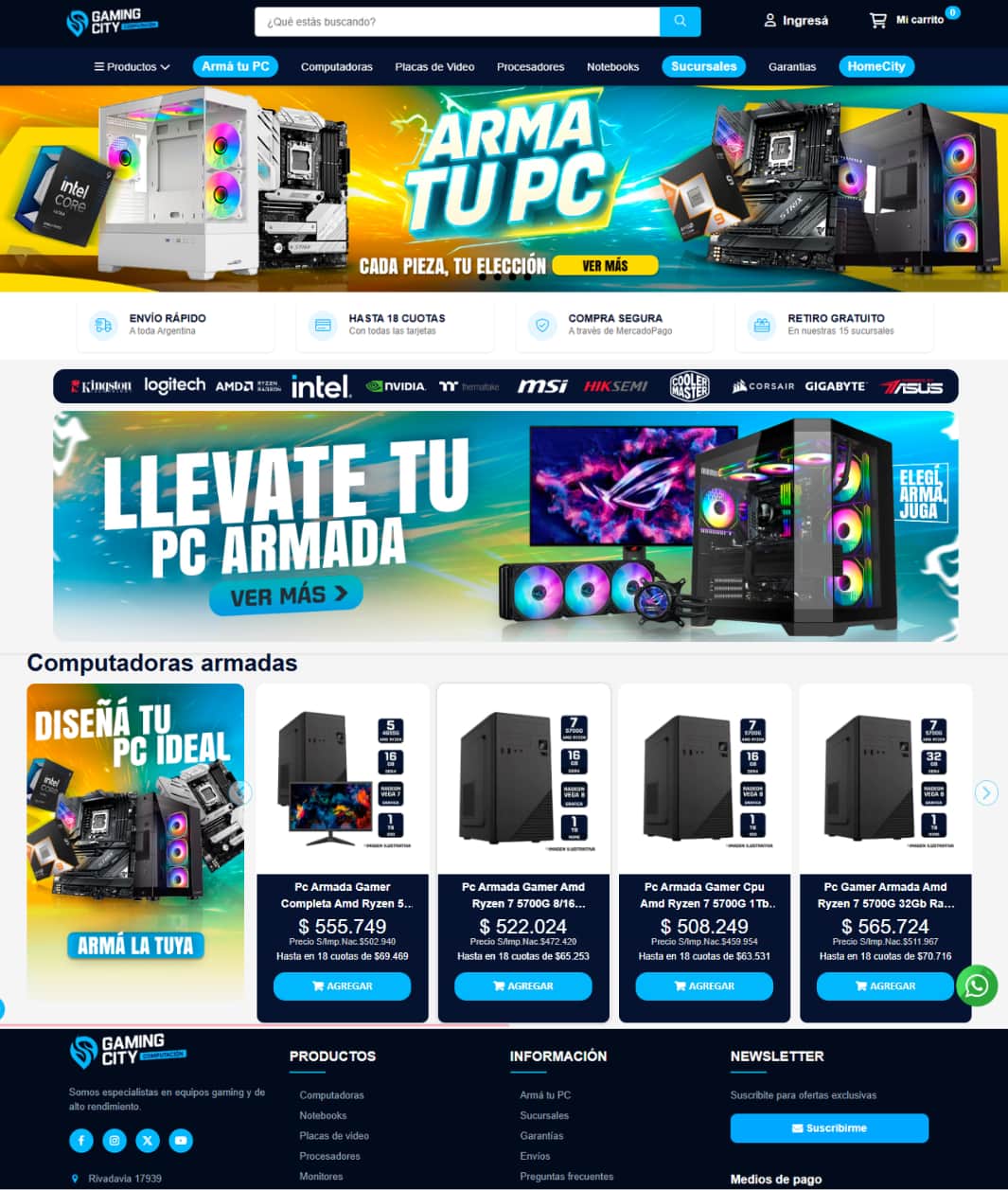 Proyecto eCommerce Gaming City Computación