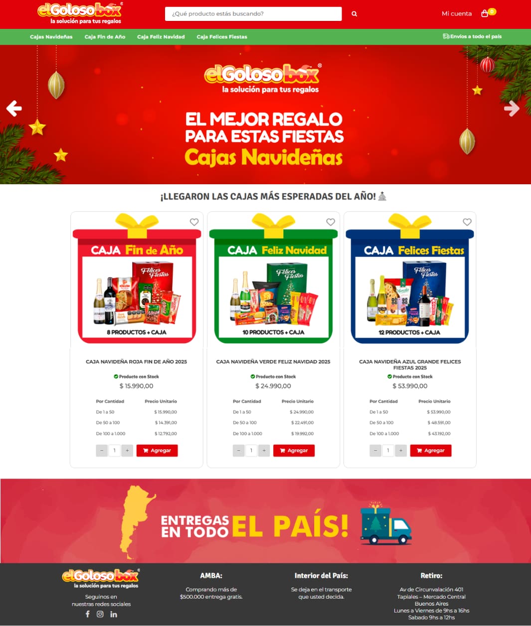 Gestor de Pedidos El Goloso Box