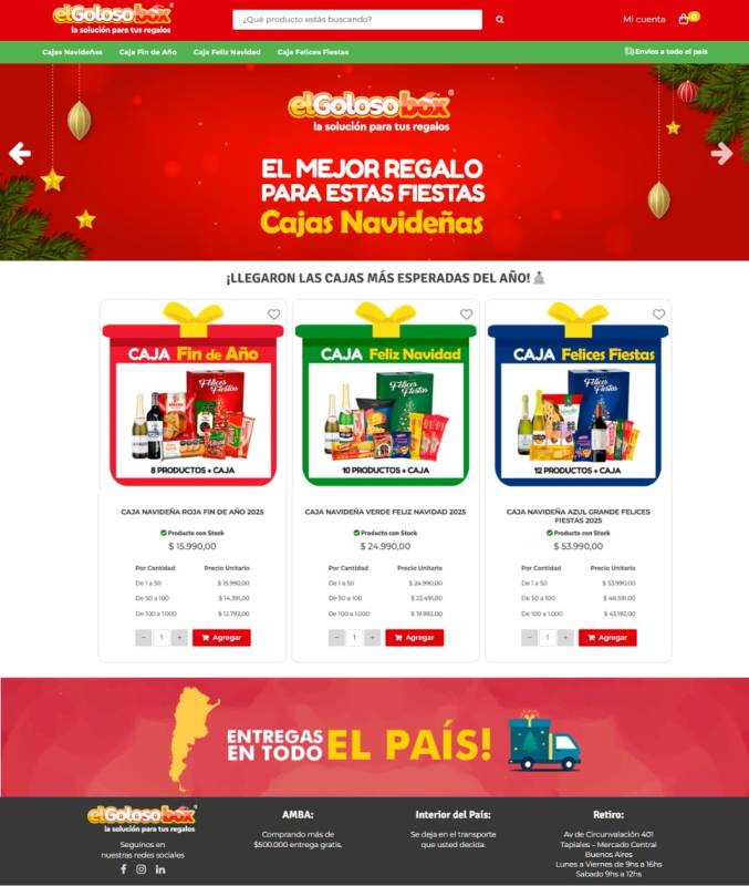 Gestor de Pedidos El Goloso Box 