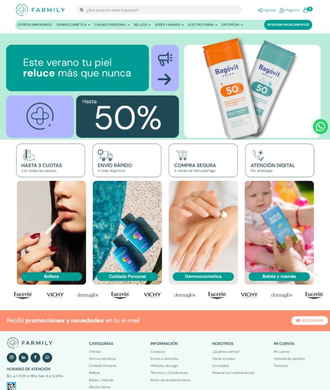 Proyecto Tienda Online Minorista Farmacias Farmily